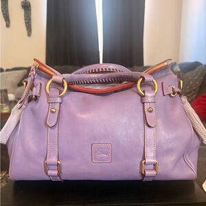 Dooney & Bourke large lavender Florentine satchel